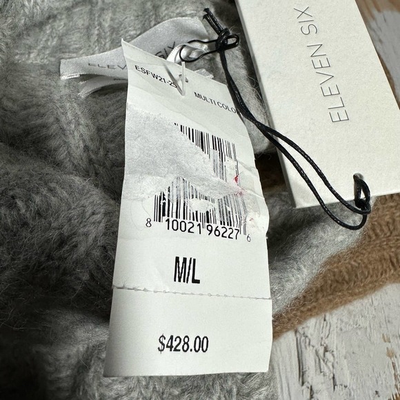 Eleven Six Talia Color Block Oversized Poncho Sweater Size M/L - Picture 8 of 15